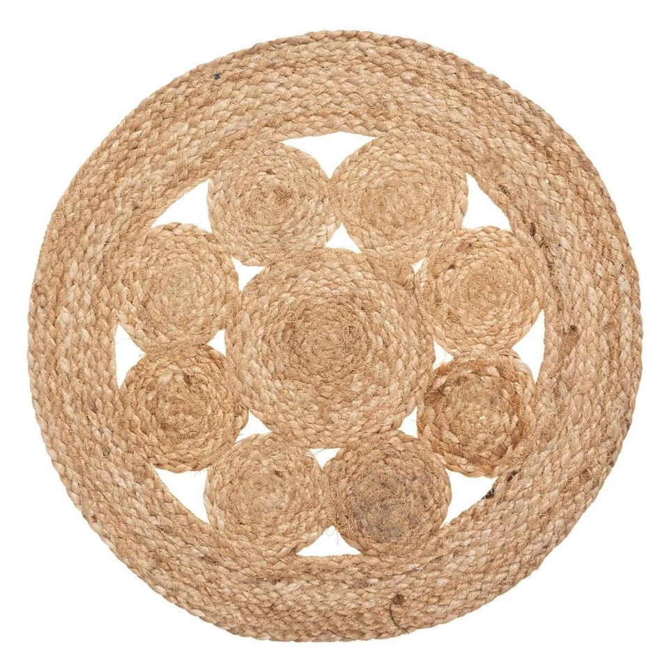 Atmosphera Placemat - Jute Naturel - Rond - 38 Cm 3 Atmosphera Placemat - Jute Naturel - Rond - 38 Cm
