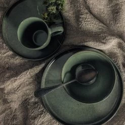 Dutch Rose Bord 27 Cm Groen -Beroemde Servies Winkel 1000085848 0102