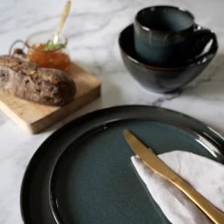 Dutch Rose Bord 27 Cm Blauw -Beroemde Servies Winkel 1000085862 0103