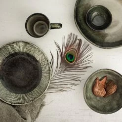 Dutch Rose Schaal 33 Cm Groen -Beroemde Servies Winkel 1000086741 0102