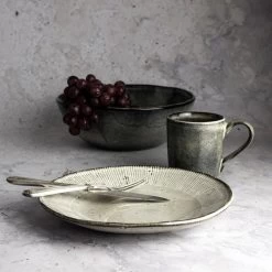 Dutch Rose Bord Diep 23,5 Cm Creme -Beroemde Servies Winkel 1000086752 0103