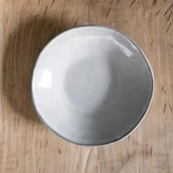 Dutch Rose Bord Diep 23,5 Cm Licht Grijs -Beroemde Servies Winkel 1000086753 0102