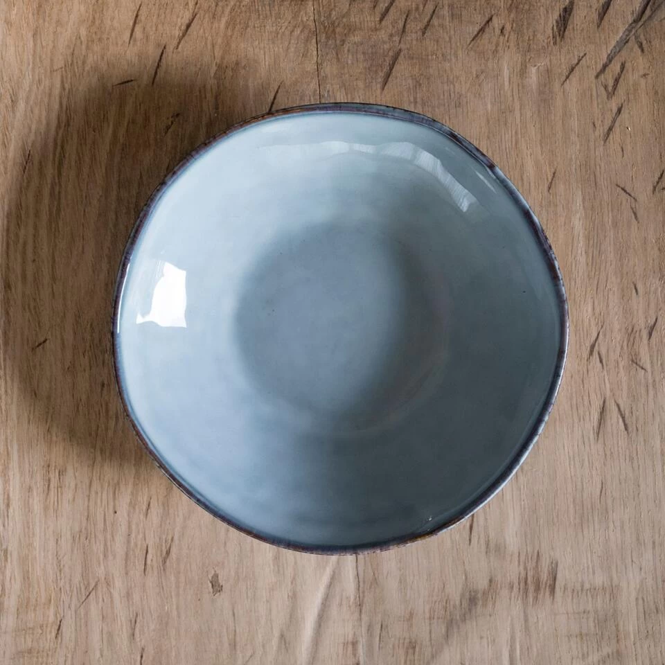 Dutch Rose Bord Diep 23,5 Blauw 5 Dutch Rose Bord Diep 23,5 Blauw - Afbeelding 3