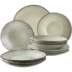 Dutch Rose Giftset 12 Delig Servies Creme -Beroemde Servies Winkel 1000086906 0101