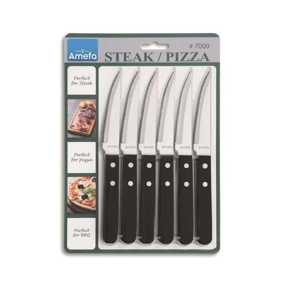 Amefa Pizza - 6 Steakmessen - Zwart 6 Amefa Pizza - 6 Steakmessen - Zwart - Afbeelding 4