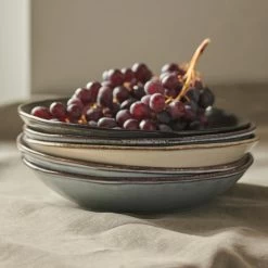 Dutch Rose Giftset 4 Borden Diep 23,5 Cm Blauw -Beroemde Servies Winkel 1000087490 0103