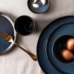 Dutch Rose Sapphire Bord 28 Blauw -Beroemde Servies Winkel 1000087944 0104