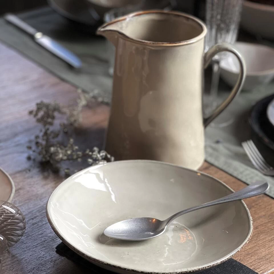 Dutch Rose Giftset 4 Borden Diep 23,5 Cm Creme 5 Dutch Rose Giftset 4 Borden Diep 23,5 Cm Creme - Afbeelding 3