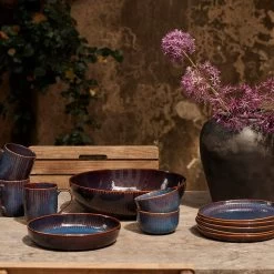 Dutch Rose Sapphire Schaal 31 Blauw -Beroemde Servies Winkel 1000087951 0103