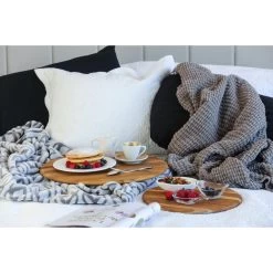 Teakhaus Elegant Collection - Serveerplank Hout Rond 46cm -Beroemde Servies Winkel 1000088146 0110