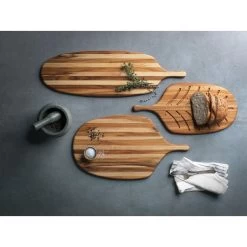 Teakhaus Canoe Collection - Broodplank Met Greep 43x23cm -Beroemde Servies Winkel 1000088147 0111