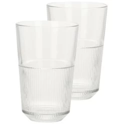 Excellent Houseware Whisky Glazen - 4x - Transparant - 360 Ml