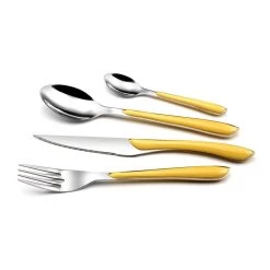 Amefa Eclat Geel - 32 Delige Bestekset- 8 Persoons -Beroemde Servies Winkel 1000088789 0110