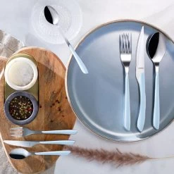 Amefa Eclat Mat - 26-delige Bestekset Voor 4 Personen - Sky Blue 7 Amefa Eclat Mat - 26-delige Bestekset Voor 4 Personen - Sky Blue -Beroemde Servies Winkel 1000088801 0101