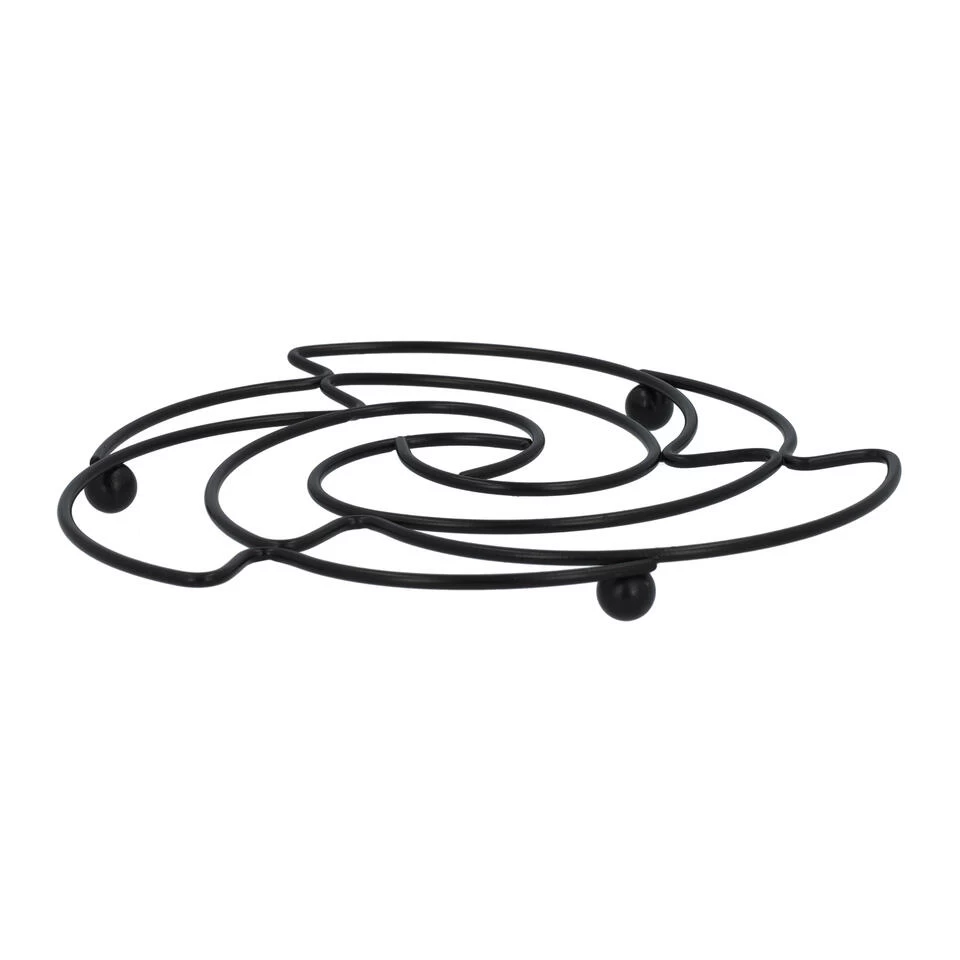 Krumble Pannenonderzetter Roos - Metaal - Zwart 4 Krumble Pannenonderzetter Roos - Metaal - Zwart - Afbeelding 2