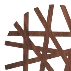 Krumble Pannenonderzetter Rond - Hout - Bruin -Beroemde Servies Winkel 1000089124 0103