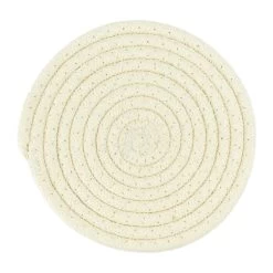 Krumble Pannenonderzetter Rond - Katoen - Beige
