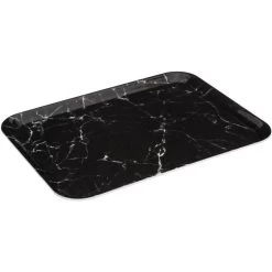 5Five Dienblad/serveer Tray Marble - Melamine - Zwart - 33 X 43 Cm