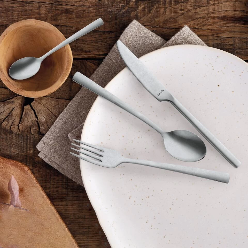 Amefa Manille - 16-delige Bestekset Voor 4 Personen - Stonewash 4 Amefa Manille - 16-delige Bestekset Voor 4 Personen - Stonewash - Afbeelding 2