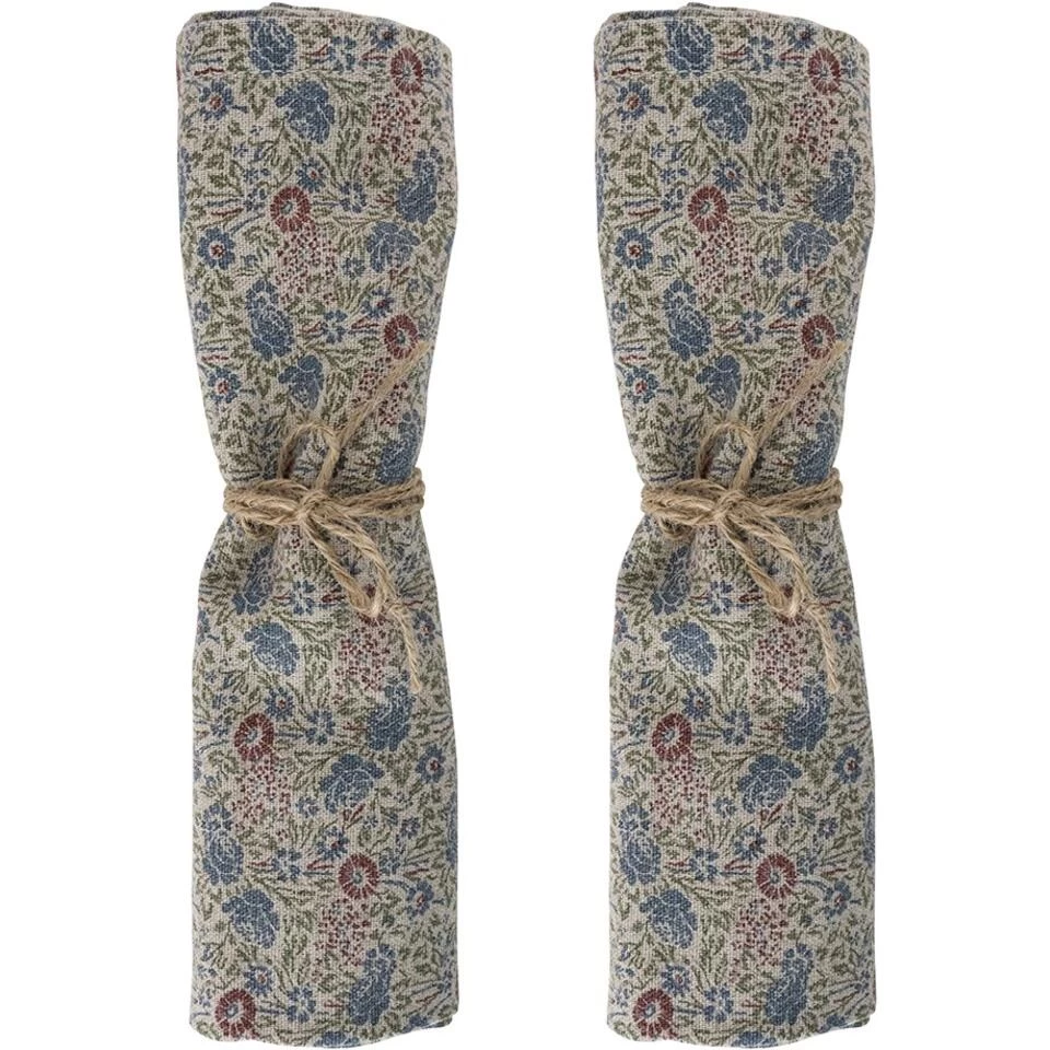 Laura Ashley Set 2 Servetten Daniela Oxblood 4 Laura Ashley Set 2 Servetten Daniela Oxblood - Afbeelding 2