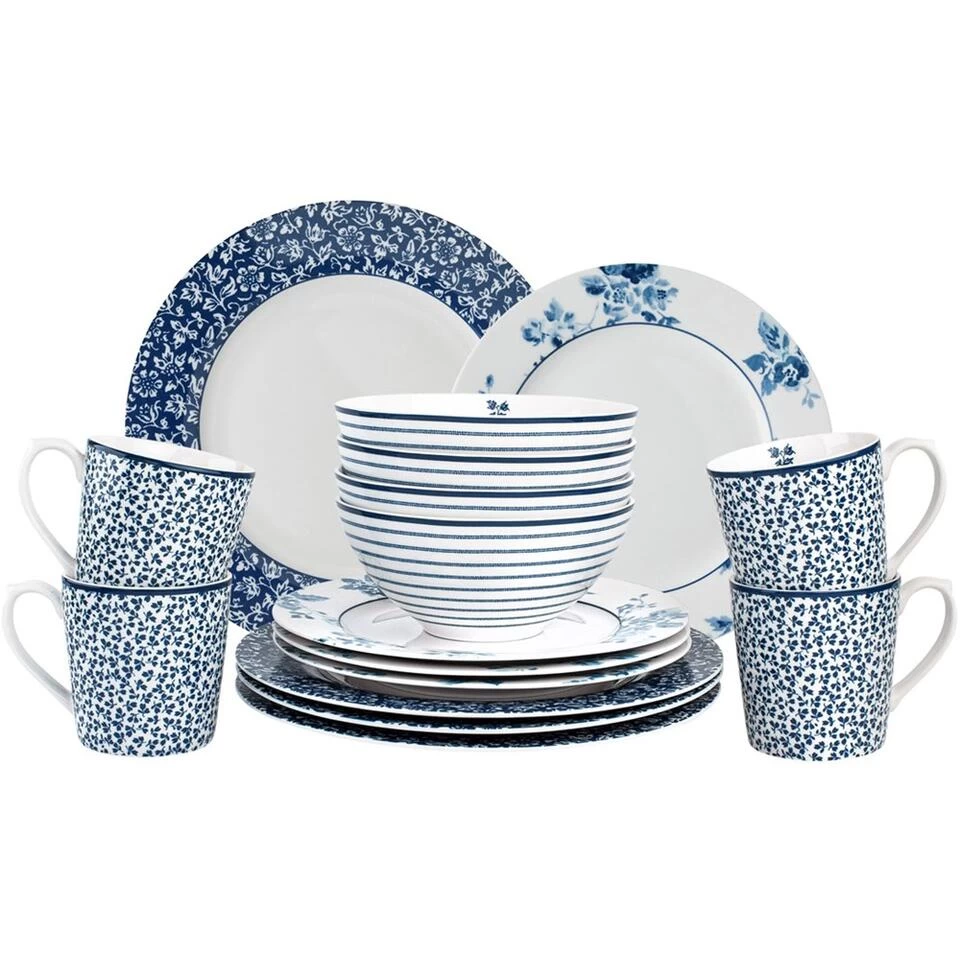 Laura Ashley Giftset 16 Delig Dinnerset 4 Laura Ashley Giftset 16 Delig Dinnerset - Afbeelding 2