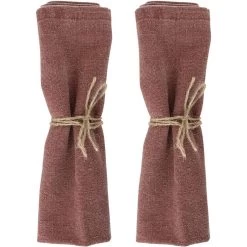 Laura Ashley Set 2 Servetten Daniela Oxblood Uni -Beroemde Servies Winkel 1000093071 0101