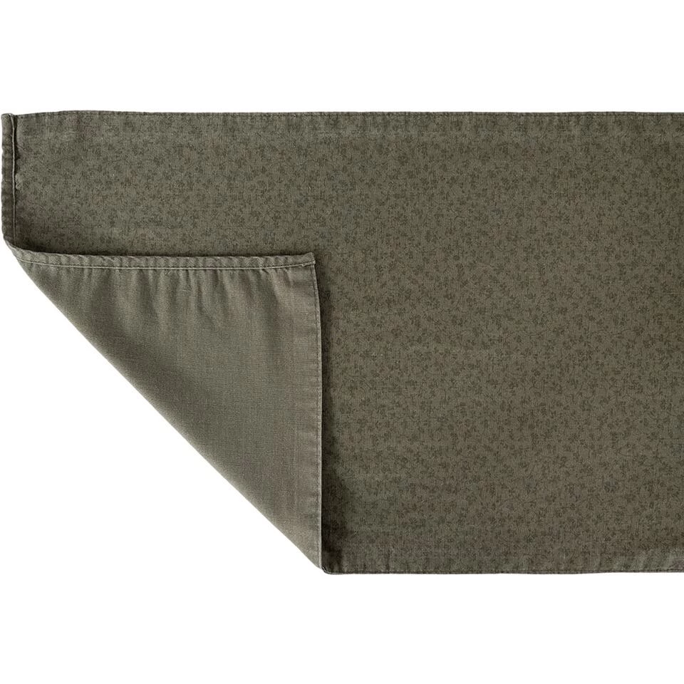 Laura Ashley Tafelloper Sage Groen Dubbelzijdig Uni/Wild Clematis 40x150cm 4 Laura Ashley Tafelloper Sage Groen Dubbelzijdig Uni/Wild Clematis 40x150cm - Afbeelding 2