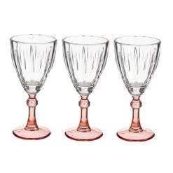 Vivalto - Wijnglazen Exotic Collection Set 6x Op Oranje Voet 275 Ml