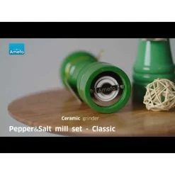 Amefa Classic - Peper- En Zoutmolenset - Groen - 15 Cm -Beroemde Servies Winkel 1000093297 0102
