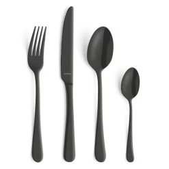 Amefa Austin - 24-delige Bestekset Voor 6 Personen - Mat Zwart