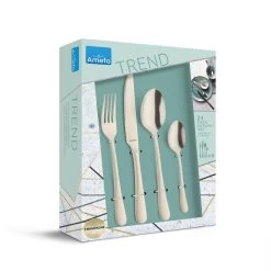 Amefa Austin - 24-delige Bestekset Voor 6 Personen - Mat Champagne 9 Amefa Austin - 24-delige Bestekset Voor 6 Personen - Mat Champagne -Beroemde Servies Winkel 1000093313 0103