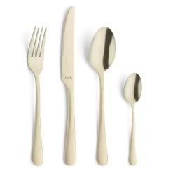 Amefa Austin - 24-delige Bestekset Voor 6 Personen - Mat Champagne