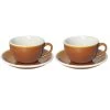 Egg Cappuccinokop Met Schotel - Set Van 2 - 250ml - Caramel