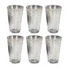 OTIX Waterglazen Longdrink Glazen Set Van 6 Stapelbaar 300ml Gehamerd Glas -Beroemde Servies Winkel 1000094289