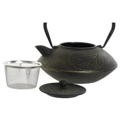 Items Kitchen Theepot Asian - Gietijzer - 1300 Ml - Antiek Zwart -Beroemde Servies Winkel 1000095080 0101