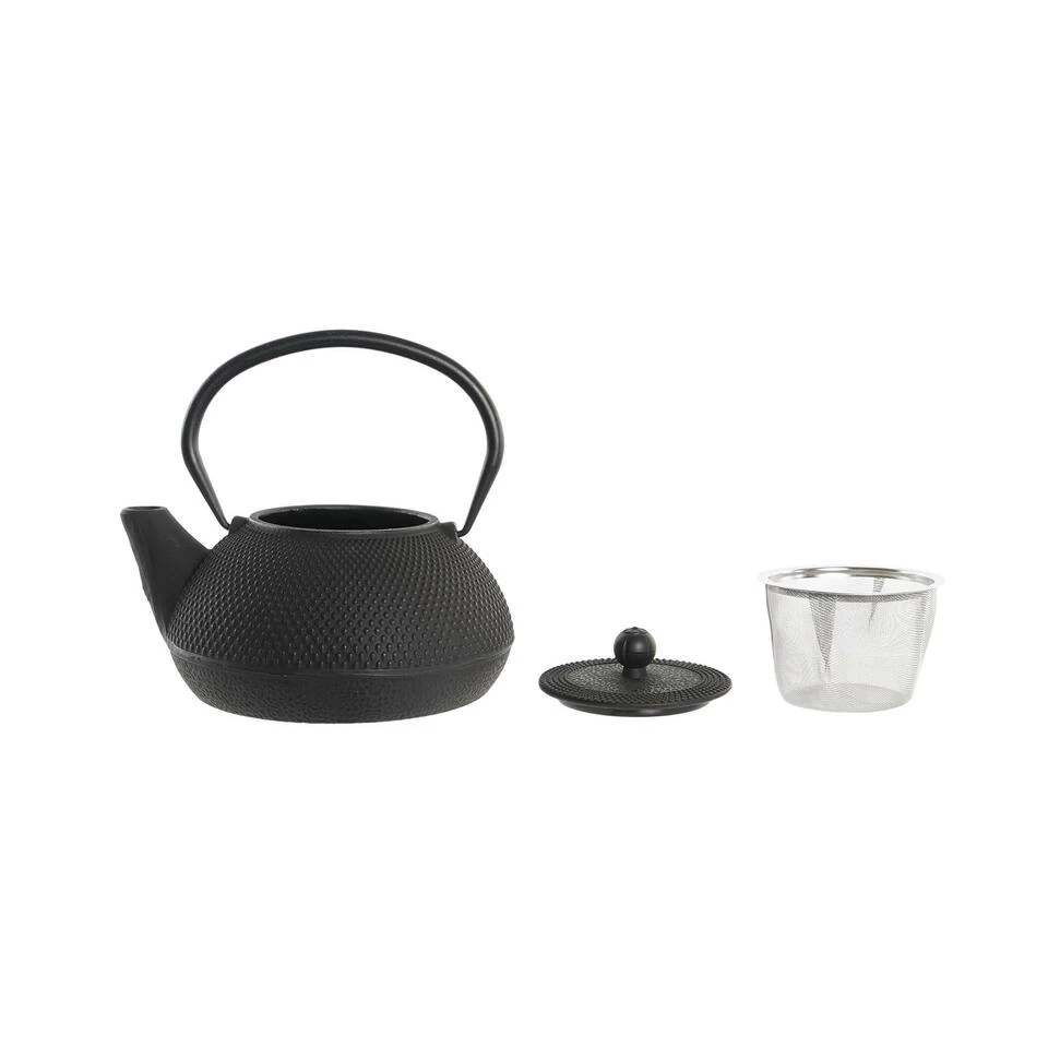 Items Kitchen Theepot Oriental - Gietijzer - 1300 Ml - Antiek Zwart 4 Items Kitchen Theepot Oriental - Gietijzer - 1300 Ml - Antiek Zwart - Afbeelding 2