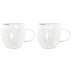 Items Koffieglazen/theeglazen Dubbelwandig - Set 2x - Cappuccino - 250 Ml