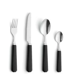 Amefa Mono Zwart - 24 Delige Bestekset