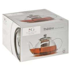 Secret De Gourmet - Theepot - Glas/rvs - Met Filter - 850 Ml -Beroemde Servies Winkel 1000097896 0101