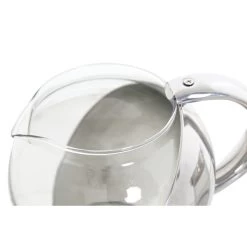 Items Theepot - Glas - RVS - 600 Ml - Met Filter En Handvat -Beroemde Servies Winkel 1000098281 0102