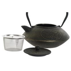 Items Kitchen Theepot Oriental - Gietijzer - 850 Ml - Antiek Zwart -Beroemde Servies Winkel 1000098286 0101