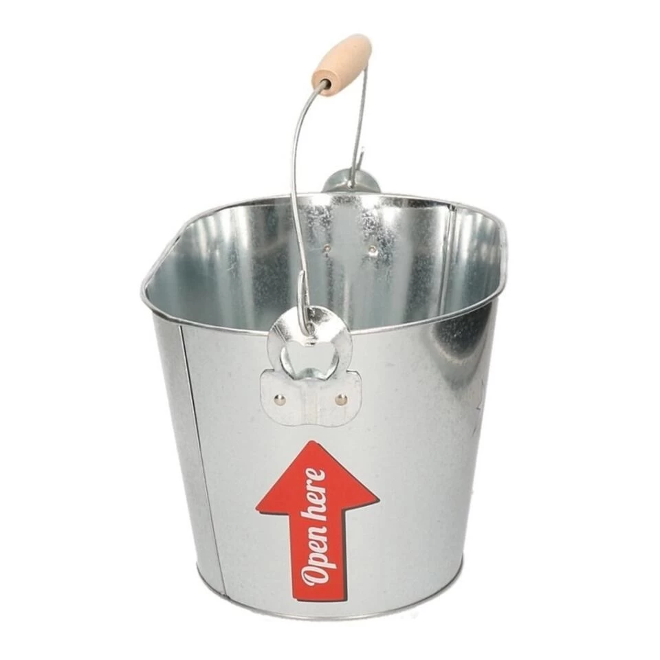 Merkloos Metalen Bier En Drank Koelemmer - Cold Beer 4 Merkloos Metalen Bier En Drank Koelemmer - Cold Beer - Afbeelding 2