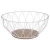 5Five Fruitmand/fruitschaal - Draad Metaal - Wit - Dia 28 Cm -Beroemde Servies Winkel 1000098518