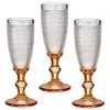 Vivalto - Luxe Champagneglazen Monaco Serie Set 6x Op Goud Voet 180 Ml -Beroemde Servies Winkel 1000099077