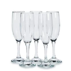 Pasabahce Prosecco/Champagneglazen - Glas - Set 6x Stuks - 190 Ml