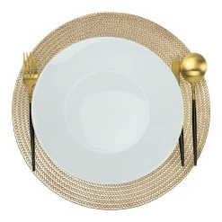 Krumble Placemat Rond - PVC - Goud -Beroemde Servies Winkel 1000099154 0103