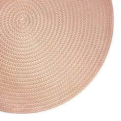Krumble Placemat Rond - PVC - Rosegoud -Beroemde Servies Winkel 1000099166 0102