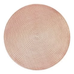 Krumble Placemat Rond - PVC - Rosegoud