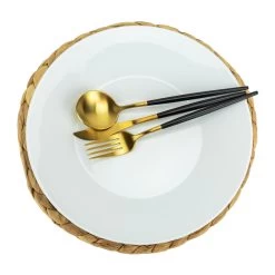 Krumble Placemat Geweven Rond - 30 Cm 9 Krumble Placemat Geweven Rond - 30 Cm -Beroemde Servies Winkel 1000099171 0103