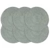 VidaXL Placemats 6 St Rond 38 Cm Jute Olijfgroen -Beroemde Servies Winkel 1174898210